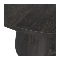 Maan Salontafel rond MDF Donkerbruin 60cm