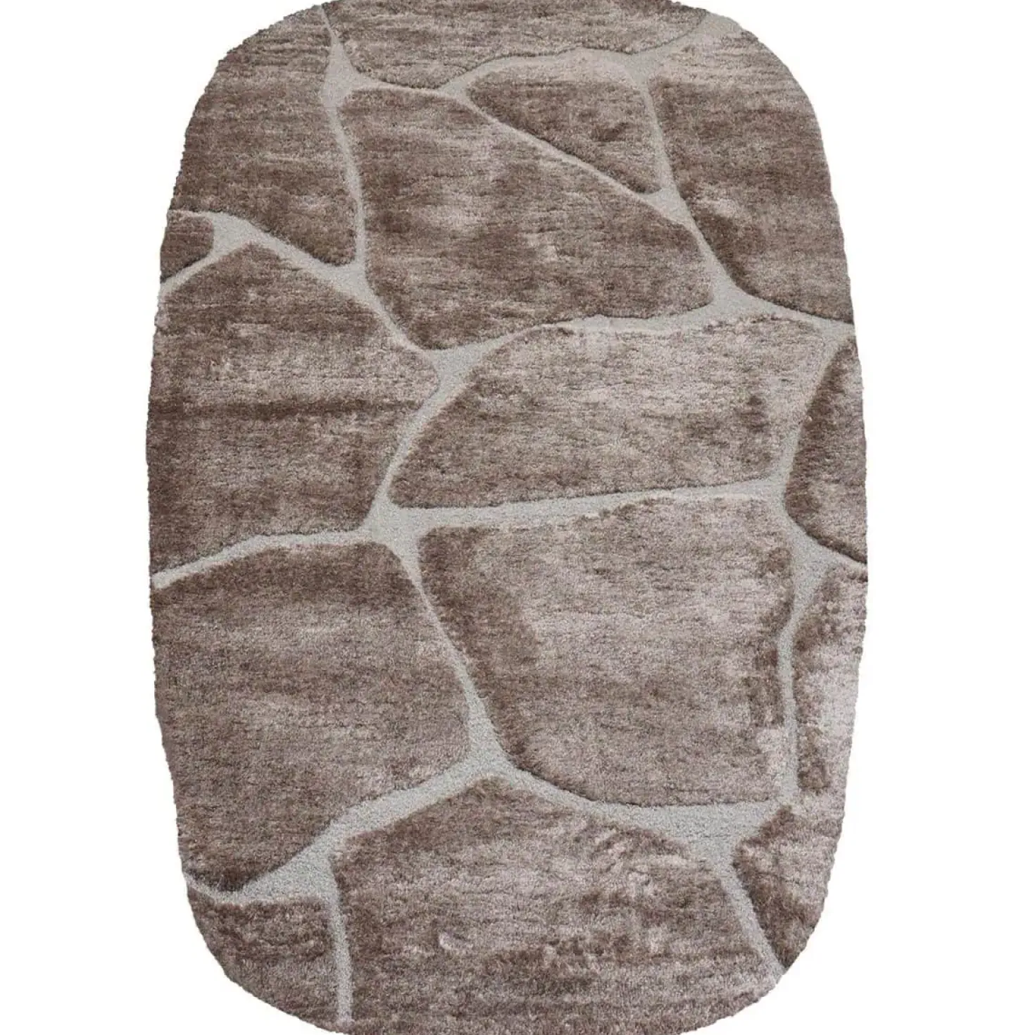 Macy vloerkleed Bruin Ronde hoeken 160x230cm