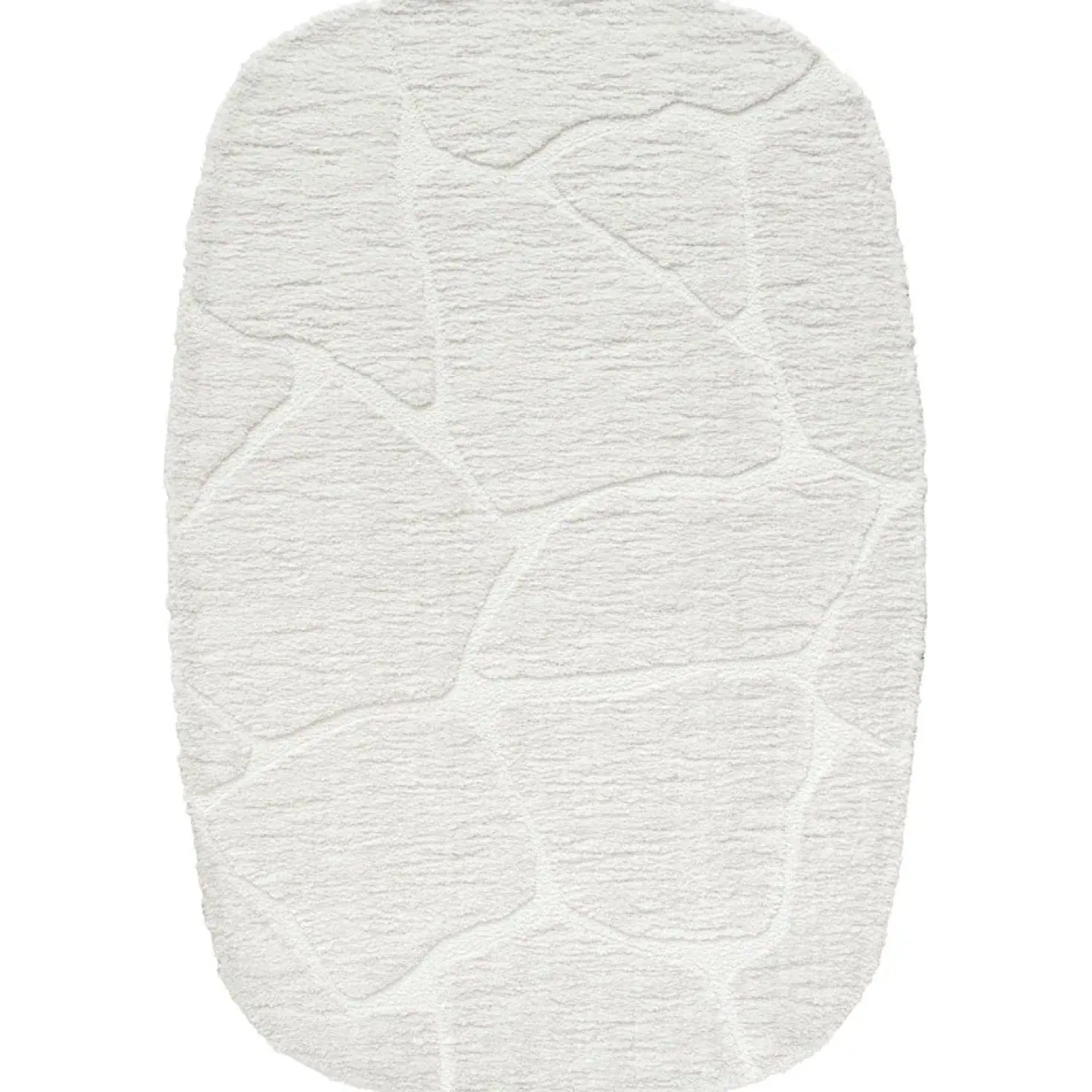 Macy vloerkleed Crème Ronde hoeken 200x290cm
