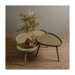 Mae Salontafel organisch hout alpaca 100cm