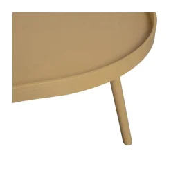 Mae Salontafel organisch hout alpaca 100cm