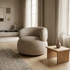 Maeve Fauteuil stof Beige