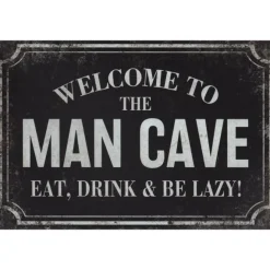 Mancave Lazy - metalen bord