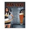 Man Cave Rules 2.0 - metalen bord