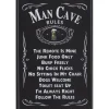 Man Cave Rules - metalen bord