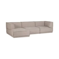 Manu Bank Chaise longue Links Grove chenille Naturel