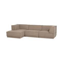 Manu Bank Chaise longue Links Teddy Taupe