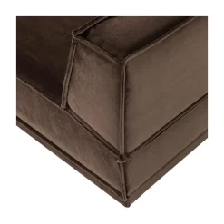 Manu Bank Chaise longue Links Velvet Bruin