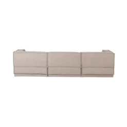 Manu Bank Chaise longue Rechts Grove chenille Naturel