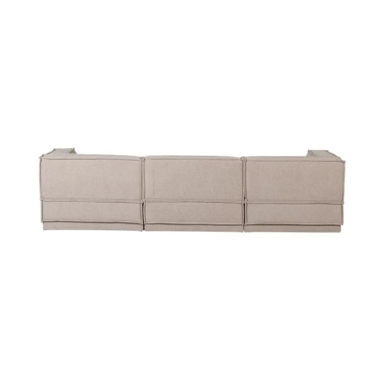 Manu Bank Chaise longue Rechts Grove chenille Naturel