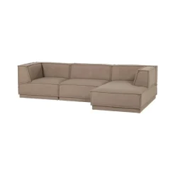 Manu Bank Chaise longue Rechts Teddy Taupe