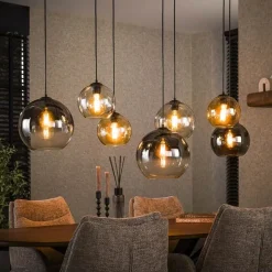 Marble 7-lichts glazen hanglamp