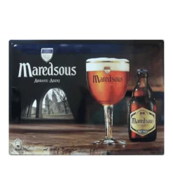 Maredsous bier - metalen bord