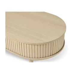 Maria Salontafel ovaal Lichtbruin 120cm