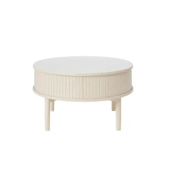 Maria Salontafel rond Lichtbruin 85cm