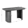 Mario Bureau Walnoot mangohout 150cm