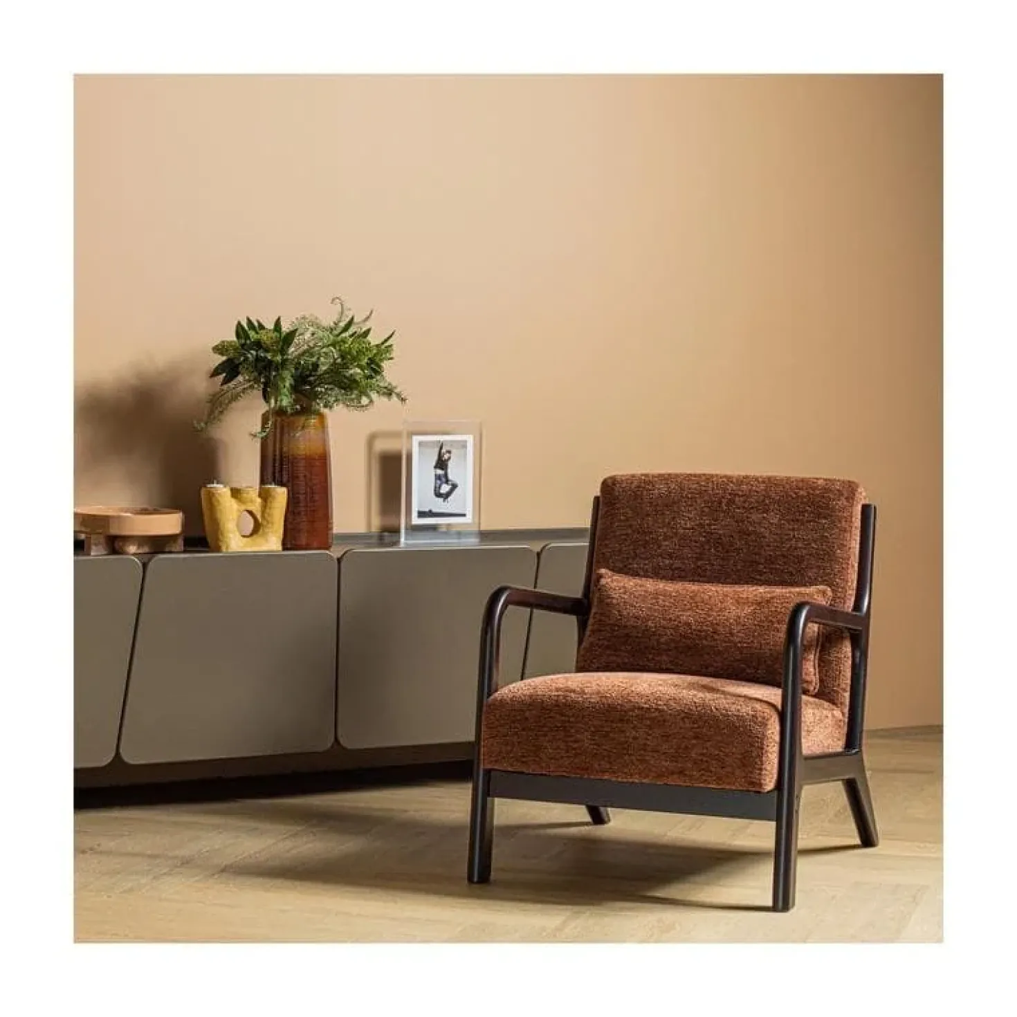 Mark Fauteuil Chenille Bruin