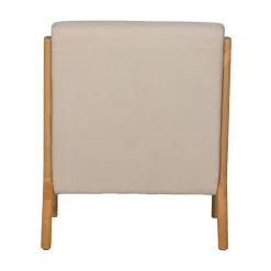 Mark Fauteuil Geweven Stof Naturel
