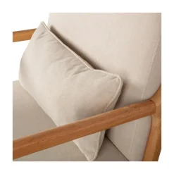 Mark Fauteuil Geweven Stof Naturel