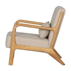 Mark Fauteuil Geweven Stof Naturel