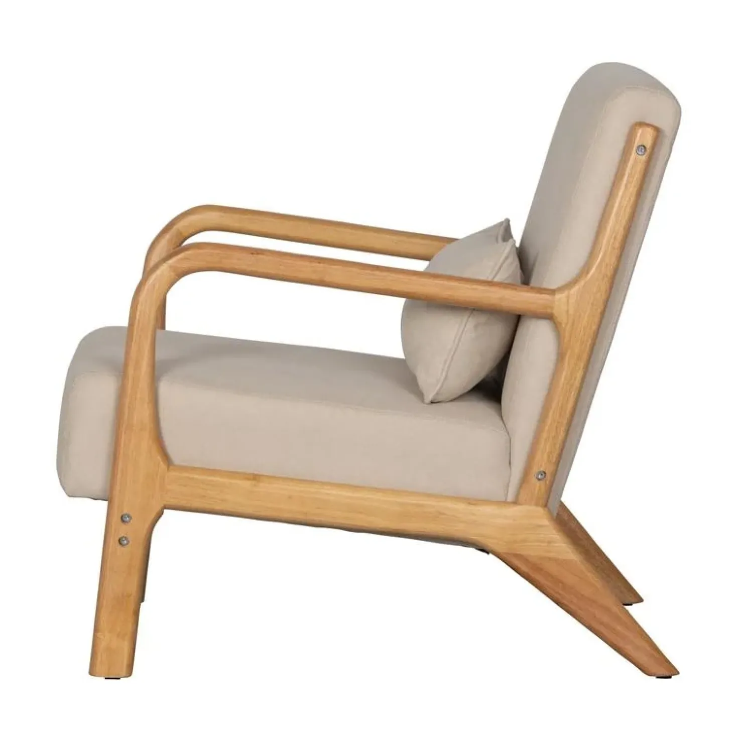 Mark Fauteuil Geweven Stof Naturel