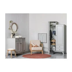 Mark Fauteuil Geweven Stof Naturel