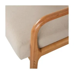 Mark Fauteuil Geweven Stof Naturel