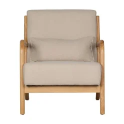 Mark Fauteuil Geweven Stof Naturel