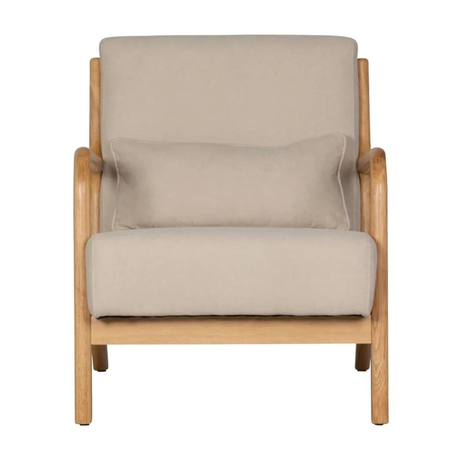 Mark Fauteuil Geweven Stof Naturel