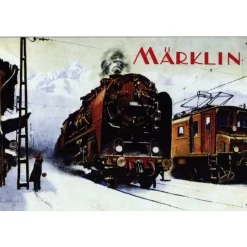 Marklin winter old - metalen bord