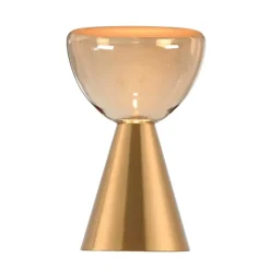 Marlo 1-lichts Tafellamp Amber glas