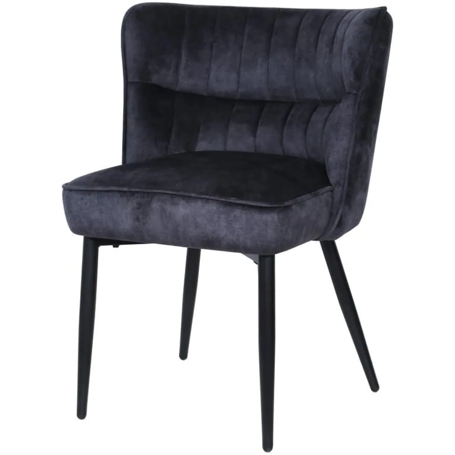 Maro Eetkamerstoel Antraciet Velvet