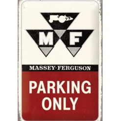 Massey Ferguson parking only - metalen bord