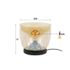 Masuka 1-lichts Vloerlamp Amber S 29cm