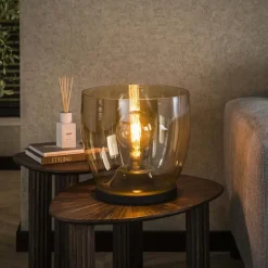 Masuka 1-lichts Vloerlamp Amber M 32cm