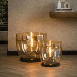 Masuka 1-lichts Vloerlamp Amber M 32cm