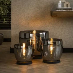 Masuka 1-lichts Vloerlamp Smoke S 29cm