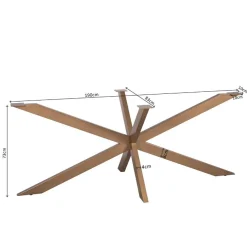 Matrixpoot Brons Ovaal/Rechthoek 190cm