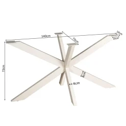 Matrixpoot Zand Ovaal/Rechthoek 140cm