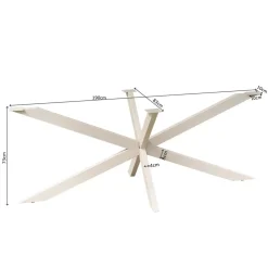 Matrixpoot Zand Ovaal/Rechthoek 190cm