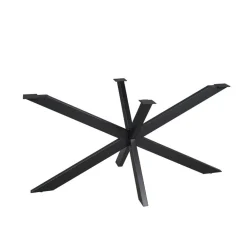 Matrixpoot Zwart Ovaal/Rechthoek 140cm