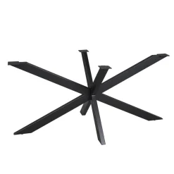 Matrixpoot Zwart Ovaal/Rechthoek 160cm