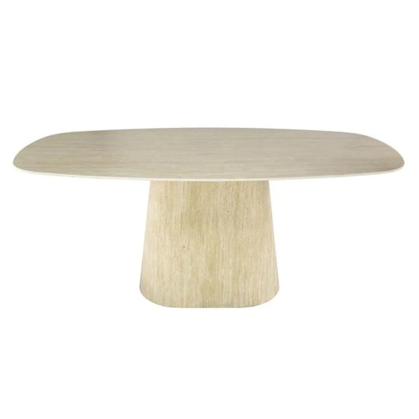 Matteo Eettafel Deens ovaal Travertin 180cm