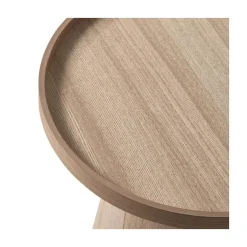Maud Bijzettafel Conisch rond MDF Naturel 39cm