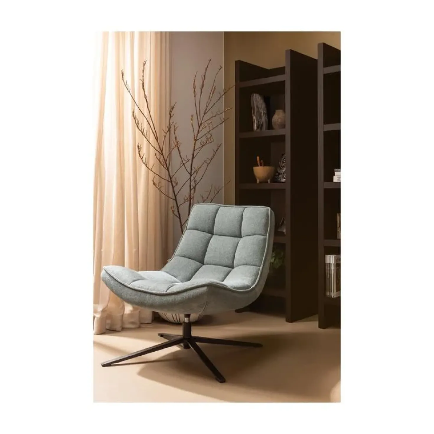Maudi Draaifauteuil Blauw