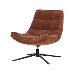 Maudi Draaifauteuil Chenille Bruin