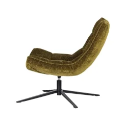 Maudi Draaifauteuil Chenille Groen