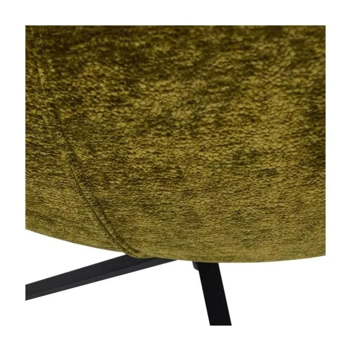 Maudi Draaifauteuil Chenille Groen