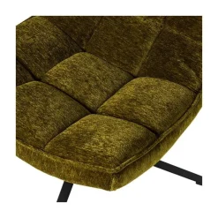 Maudi Draaifauteuil Chenille Groen