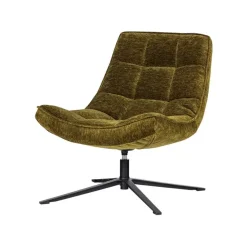 Maudi Draaifauteuil Chenille Groen